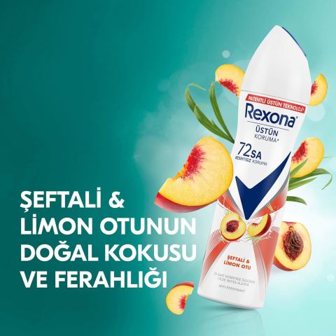 Rexona Şeftali & Limon Otu Kadın Sprey Deodorant 150 ML