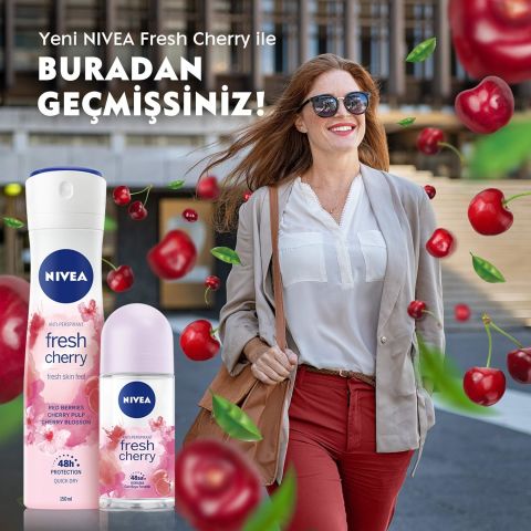 NIVEA Fresh Cherry Kadın Sprey Deodorant 150ml