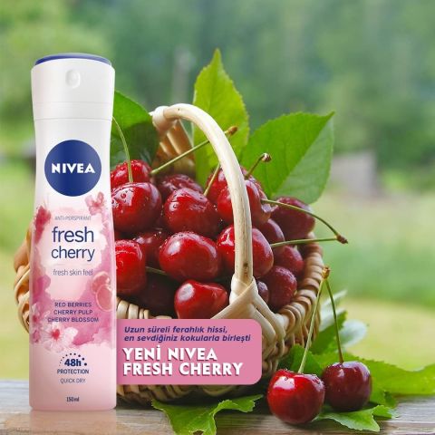 NIVEA Fresh Cherry Kadın Sprey Deodorant 150ml