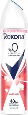 Rexona Passion Kadın Sprey Deodorant %0 Alüminyum 48 Saat Koruma 150ml