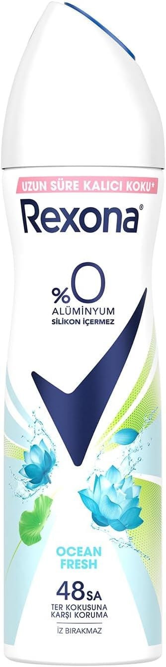 Rexona Ocean Fresh Kadın Sprey Deodorant %0 Alüminyum 48 Saat Koruma 150ml