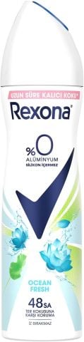 Rexona Ocean Fresh Kadın Sprey Deodorant %0 Alüminyum 48 Saat Koruma 150ml