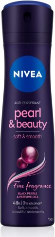 NIVEA Pearl&Beauty Fine Fragrance Kadın Sprey Deodorant,48 Saat Anti-perspirant Koruma 150ml