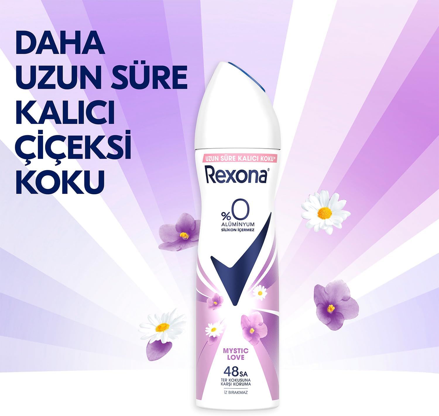 Rexona Mystic Love Kadın Sprey Deodorant %0 Alüminyum 48 Saat Koruma 150ml