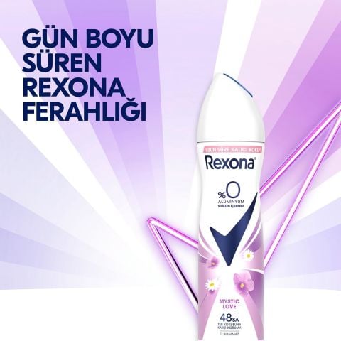 Rexona Mystic Love Kadın Sprey Deodorant %0 Alüminyum 48 Saat Koruma 150ml