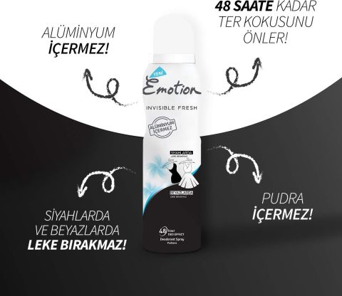 Emotion Invisible Fresh Kadın Deodorant 150 ml