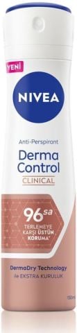 NIVEA Derma Control Clinical Kadın Sprey Deodorant 150mL