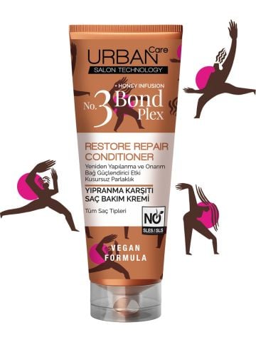 Urban Care Honey Infusion Bond Plex Yıpranma Karşıtı Saç Bakım Kremi 250 ml