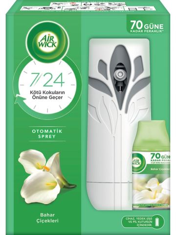 Air Wick Freshmatik Otomatik Oda Kokusu Sprey Makinesi + Yedek Sprey Bahar Çiçekleri 250 ml