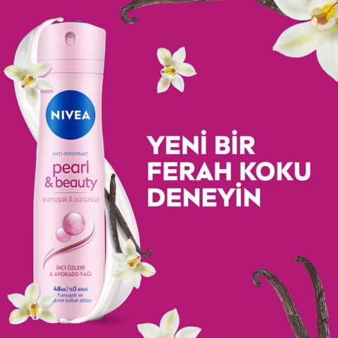 NIVEA Pearl & Beauty Kadın Sprey Deodorant 150ml