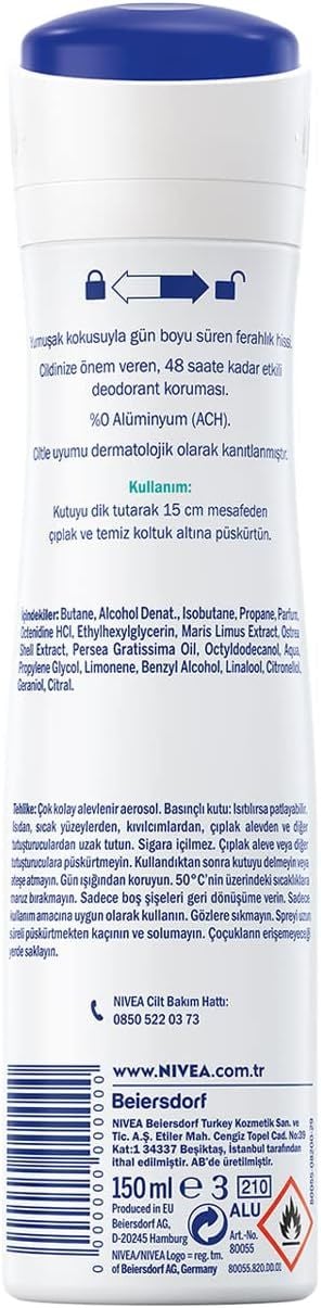 NIVEA Fresh Comfort Kadın Sprey Deodorant 150ml