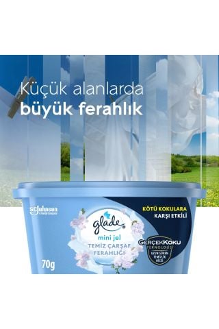 Glade Mini Jel Temiz Çarşaf Ferahlığı 70 gr