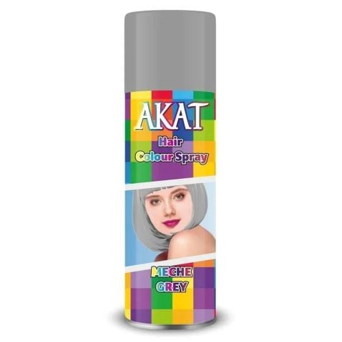 Akat Gardi Gri Renkli Saç Spreyi Geçici Boya 150 ml