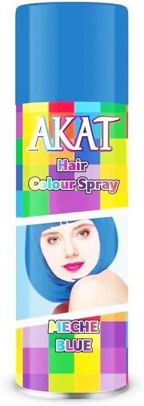 Akat Gardi Mavi Renkli Saç Spreyi Geçici Boya 150 ml