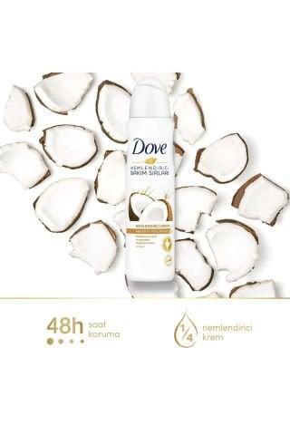 Dove Hindistan Cevizi ve Yasemin Çiçeği Kadın Sprey Deodorant 150ml