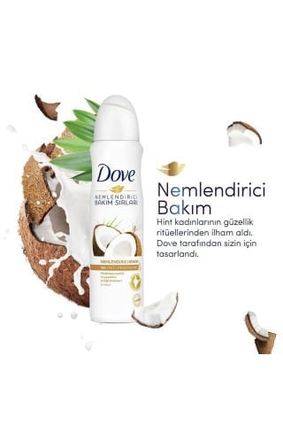 Dove Hindistan Cevizi ve Yasemin Çiçeği Kadın Sprey Deodorant 150ml
