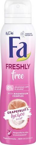 Fa Freshly Free Greyfurt & Liçi Kadın Sprey Deodorant 150ml