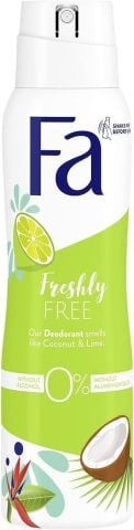 Fa Freshly Free Lime&Coconut Kadın Sprey Deodorant 150mL