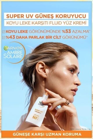 Garnier Ambre Solaire Super UV Vitamin C SPF 50+ Leke Karşıtı Güneş Koruyucu 40ml