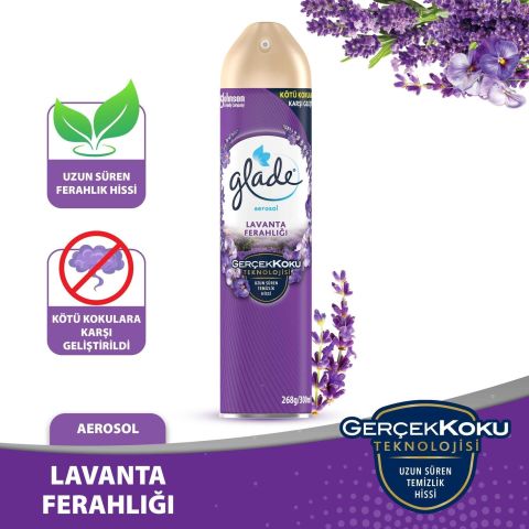 Glade Aerosol Lavanta Ferahlığı Oda Kokusu 300 ml