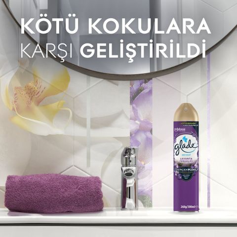 Glade Aerosol Lavanta Ferahlığı Oda Kokusu 300 ml