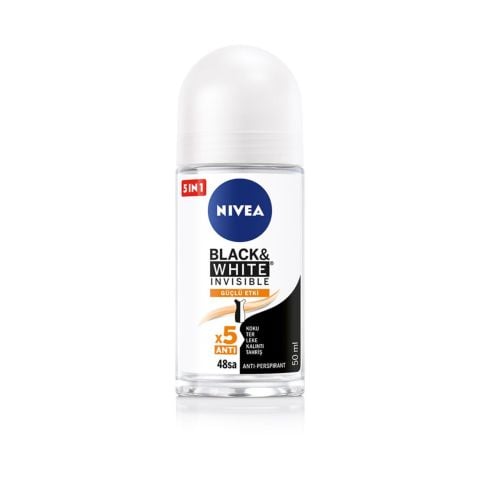 NIVEA Men Black&White Invisible Güçlü Etki Erkek Roll On Deodorant 50 ml