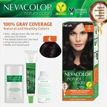 Neva Color Saç Boyası Seti 4 Kahve