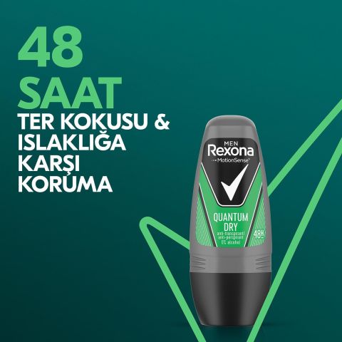 Rexona Men Quantum Dry MotionSense Erkek Roll On Deodorant 50 ml