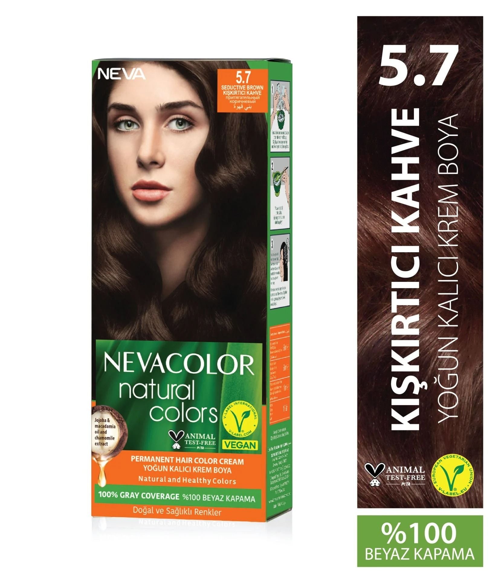 Neva Color Saç Boyası Seti 5.7 Kışkırtıcı Kahve