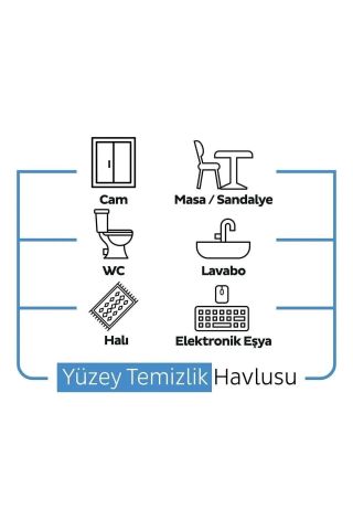 Sleepy Çamaşır Suyu Katkılı Yüzey Temizlik Havlusu 100 Yaprak