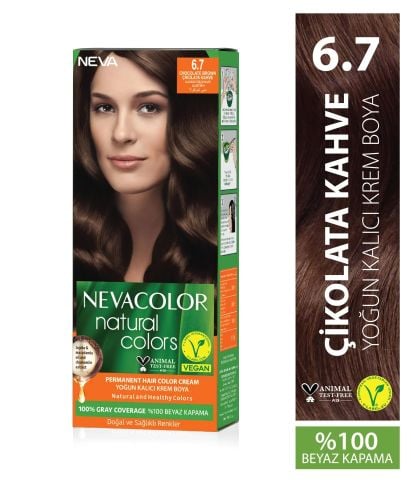 Neva Color Natural Colors Saç Boyası 6.7 Çikolata