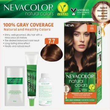 Neva Color Saç Boyası Seti 7.7 Karamel