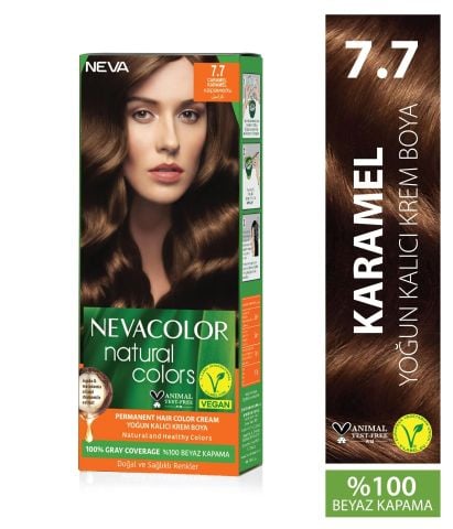 Neva Color Saç Boyası Seti 7.7 Karamel