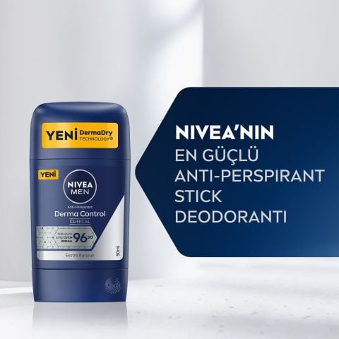 NIVEA MEN Derma Control Clinical Erkek Stick Deodorant 50 ml