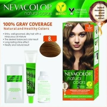 Neva Color Natural 8 Açık Sarı Saç Boyası
