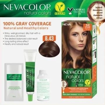 Neva Color Saç Boyası Seti 8.43 Bal Köpüğü