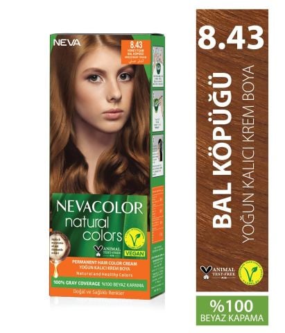 Neva Color Saç Boyası Seti 8.43 Bal Köpüğü