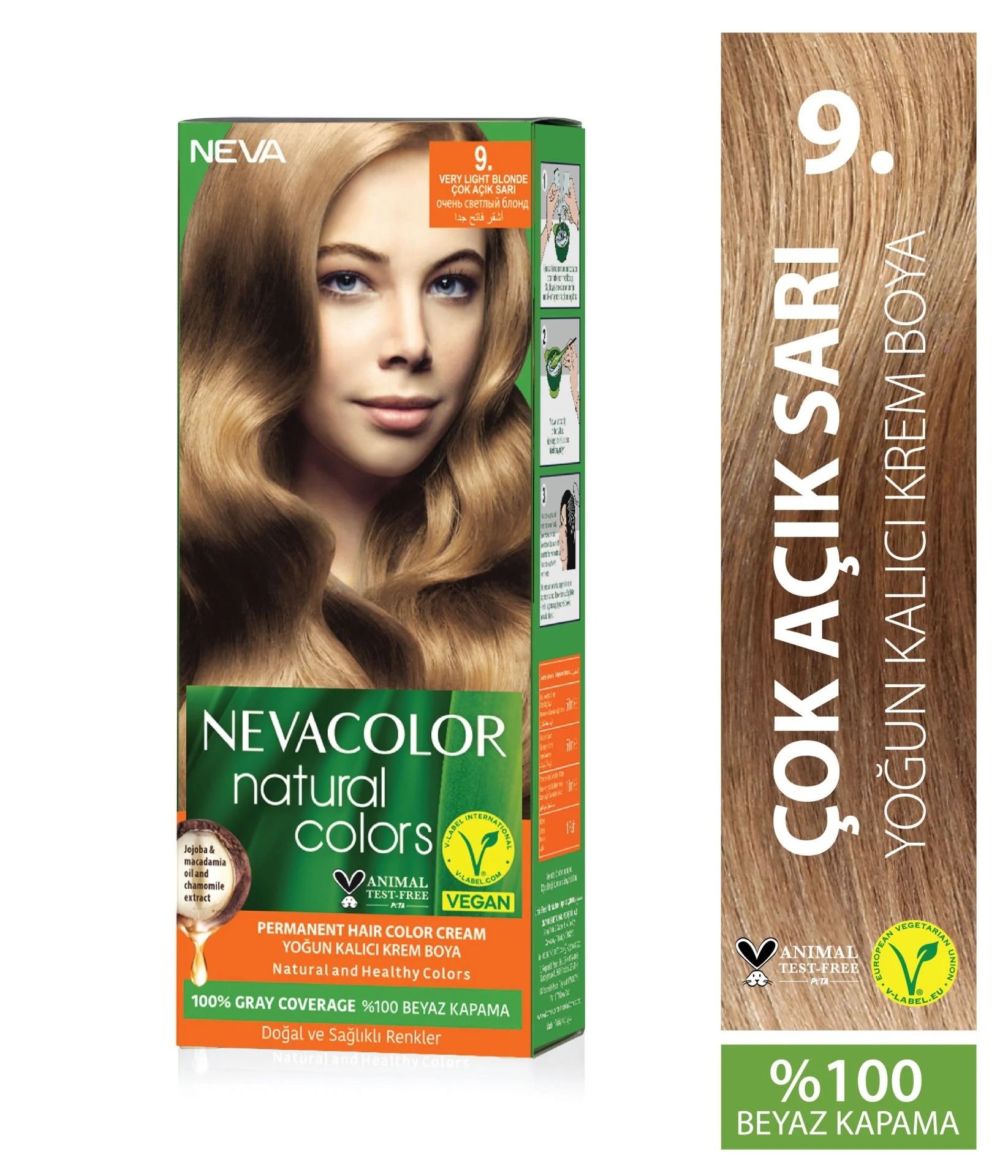 Neva Natural Color Çok Açık Sarı 9 Saç Boyası