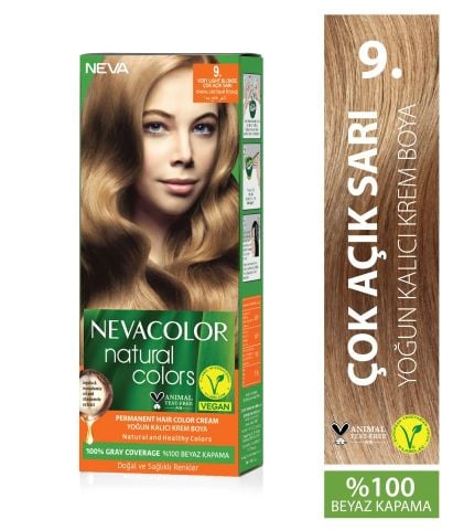 Neva Natural Color Çok Açık Sarı 9 Saç Boyası