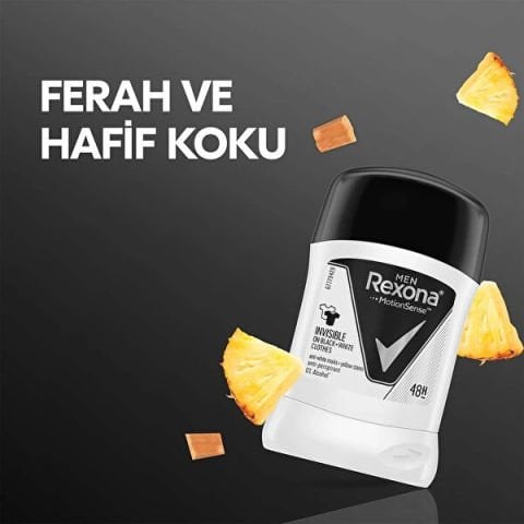 Rexona Men Invisible Black And White Erkek Stick Deodorant 50ML