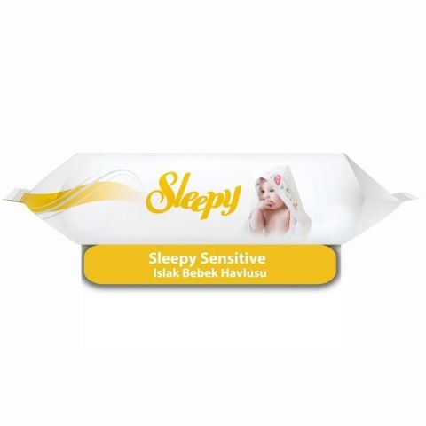 Sleepy Sensitive Islak Bebek Havlusu 25'li