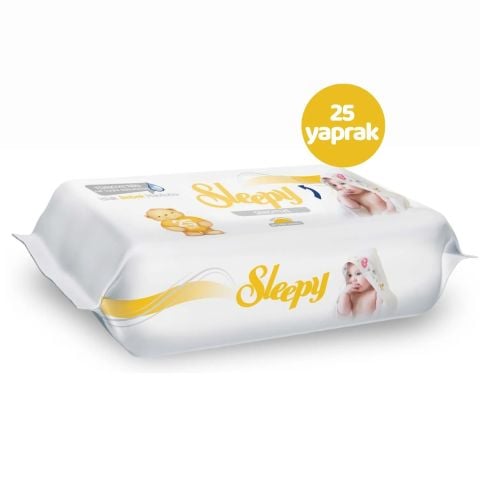 Sleepy Sensitive Islak Bebek Havlusu 25'li