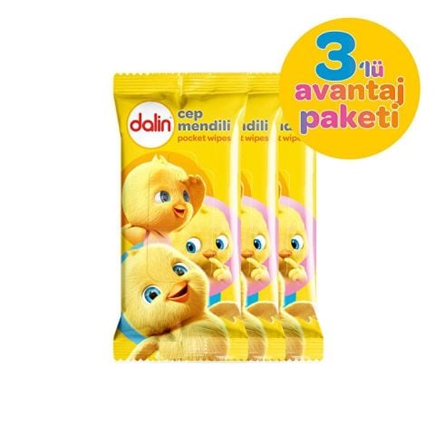 Dalin Islak Cep Mendil 15 Adet x 3