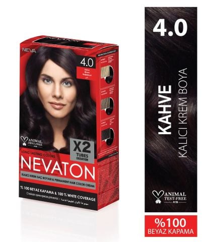 Nevaton 2 Li Saç Boyası 4.0 Kahve