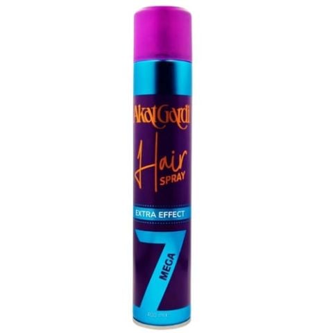 Akat Gardi MEGA 7 Extra Effect Saç Spreyi Unisex 400 ml Mor