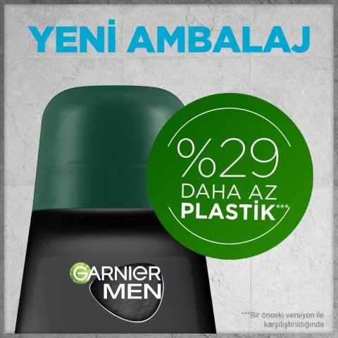 Garnier Men Saf ve Temiz Roll-On Deodorant 50 ml