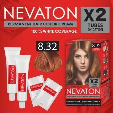 Nevaton 2 Li Saç Boyası 8.32 Açık Bal Kumral