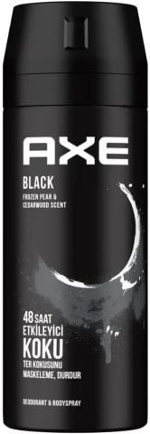 Axe Black  Erkek Deodorant & Bodyspray 48 Saat Etkileyici Koku (150 ml)