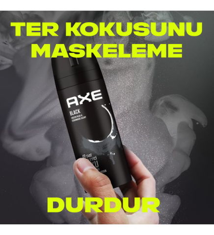 Axe Black  Erkek Deodorant & Bodyspray 48 Saat Etkileyici Koku (150 ml)