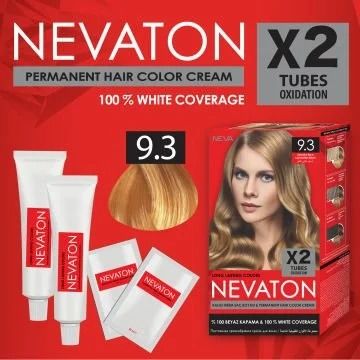 Nevaton Saç Boyası Seti 9.3 Altın Sarısı 1 Kutuda 2 Boya